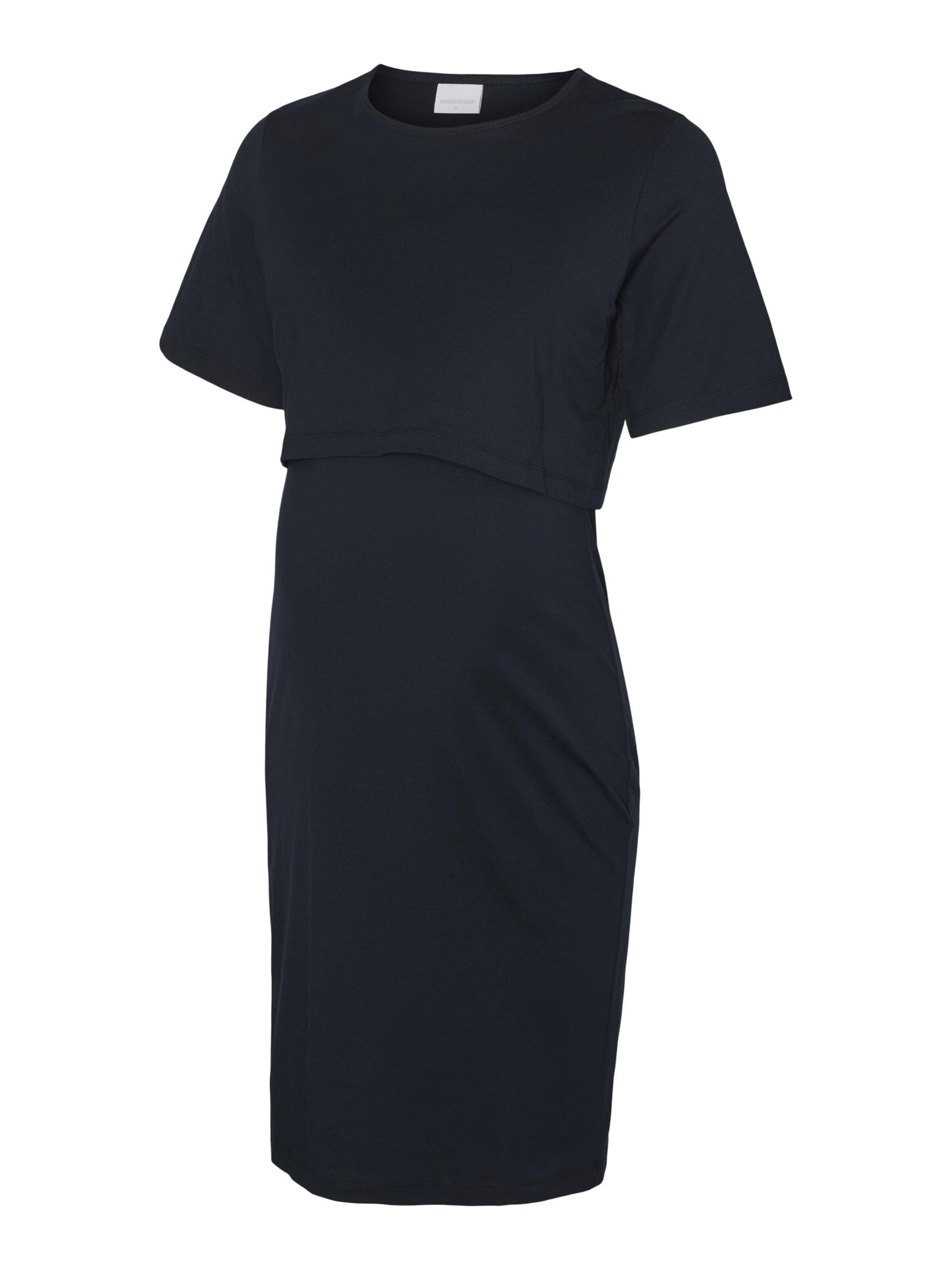 MAMALICIOUS Jurk 'May June' in Blauw: voorkant