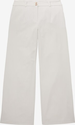 TOM TAILOR Pantalon 'Lea' in Wit: voorkant