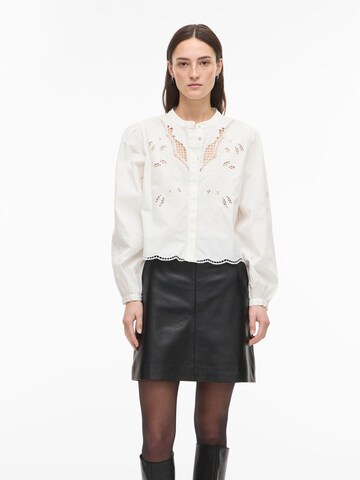 ROUGE EDIT Blouse in White: front