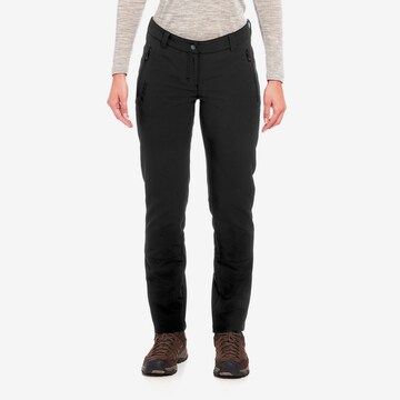 Maier Sports Slim fit Outdoor Pants 'Helga' in Black: front