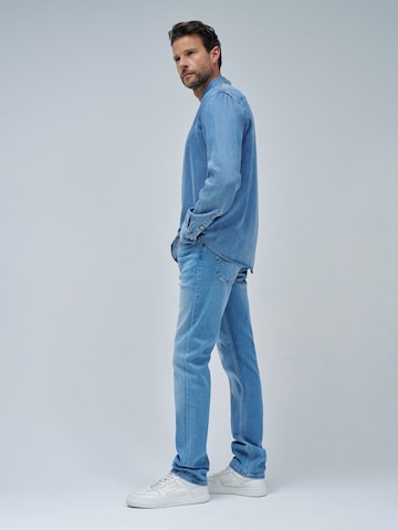 Salsa Jeans Regular fit Overhemd in Blauw