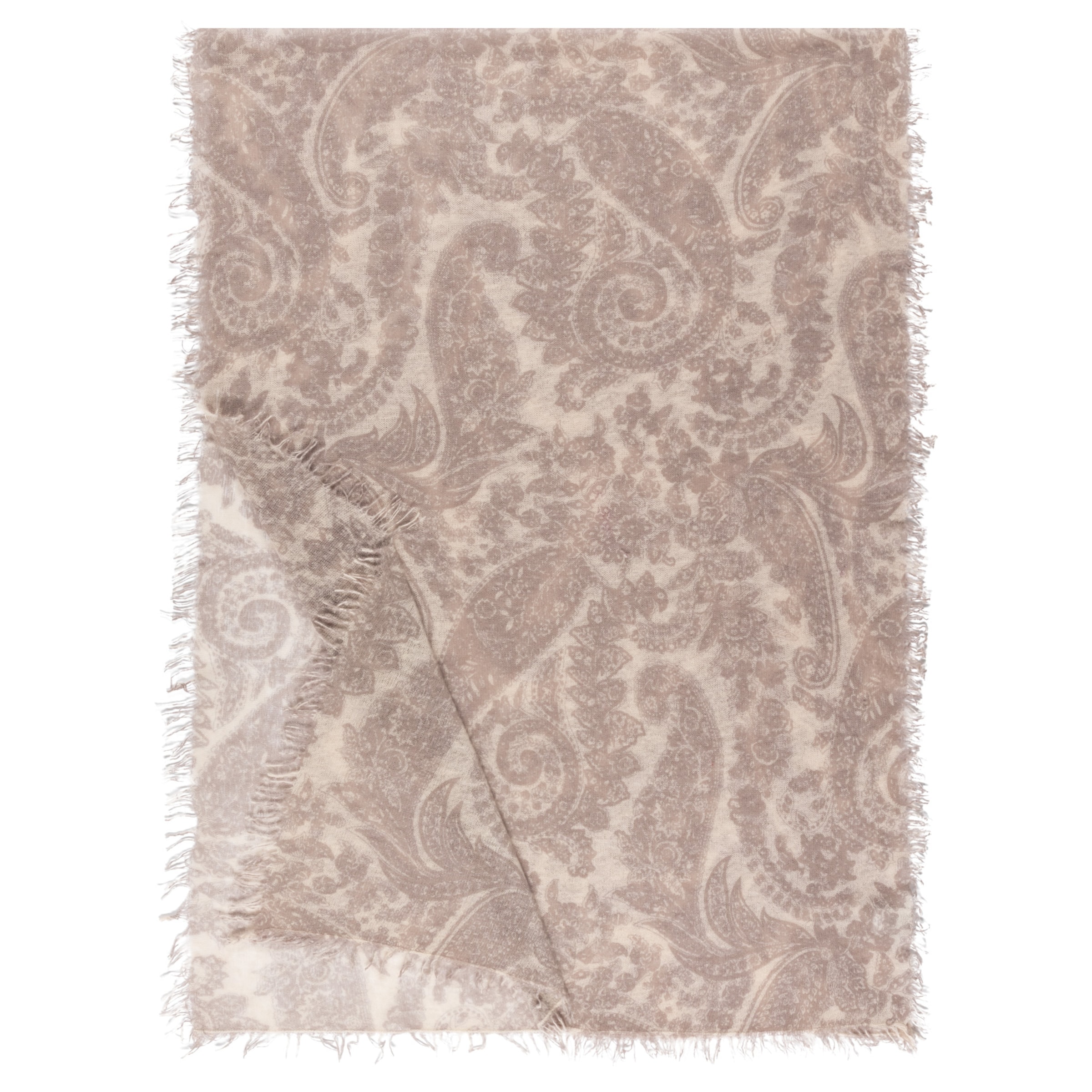 Roeckl Scarf 'SOFT PAISLEY' in Beige: front