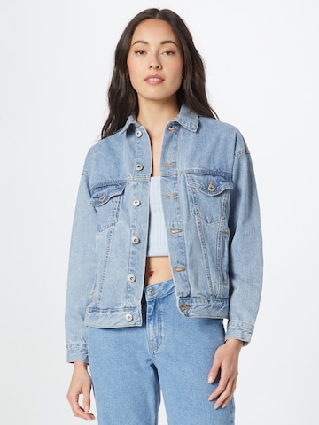 Cotton On Between-Season Jacket in Blue: front