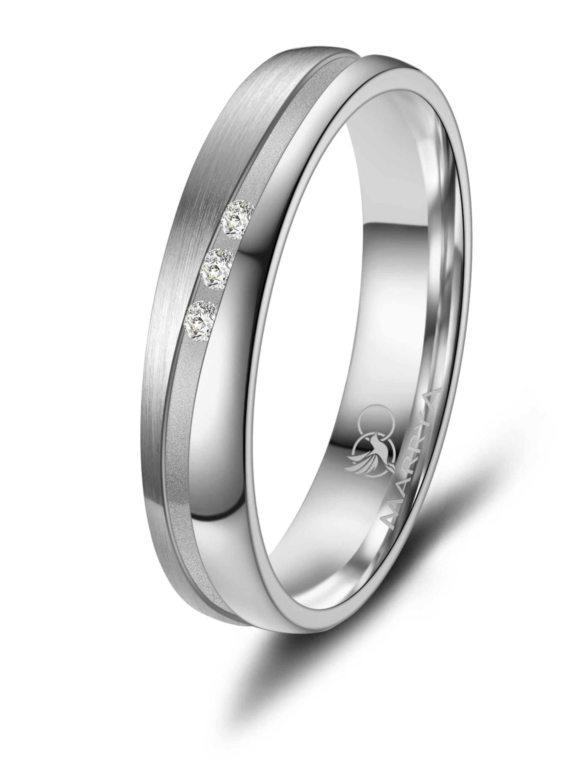 Anello 'MARRYA TI-43 Ehering aus Titan' di MARRYA in argento
