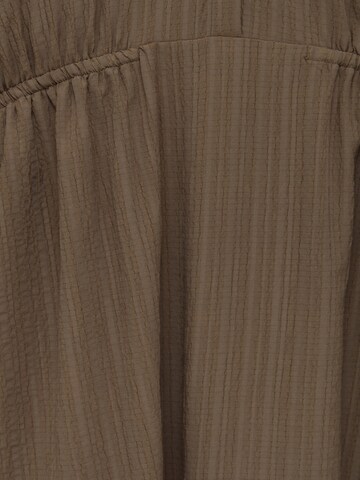 Pull&Bear Skjortklänning i brun