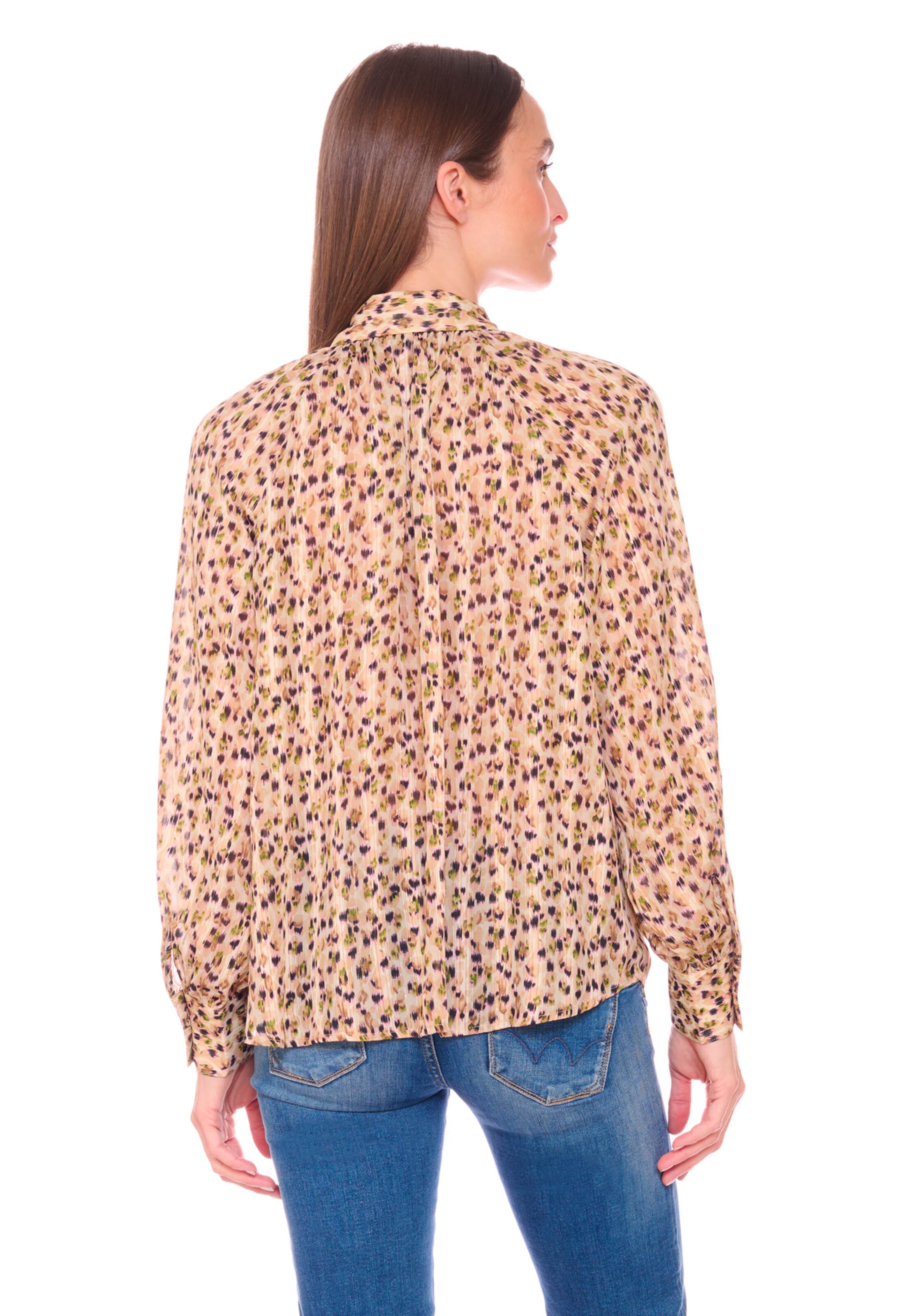 Le Temps Des Cerises Blouse 'Talou' in Beige