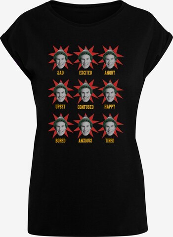 ABSOLUTE CULT Shirt 'Elf - Many Moods Of Buddy' in Black: front