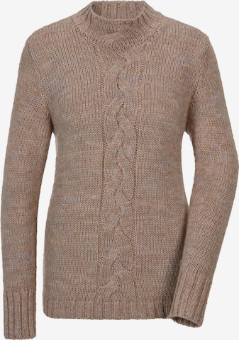 Goldner Pullover in Beige: Vorderseite