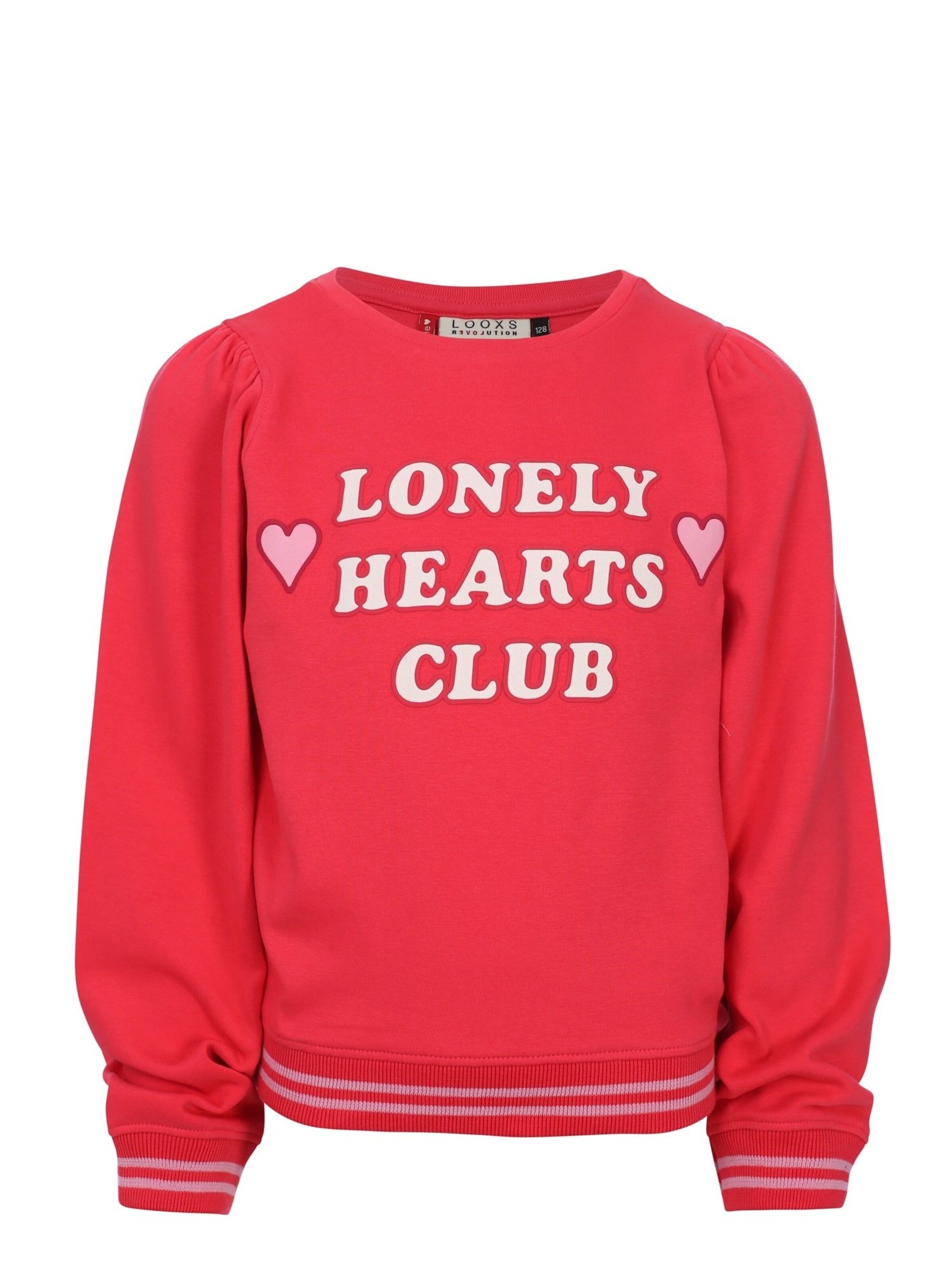 Sweat-shirt Looxs Revolution en rouge : devant