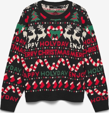 Pullover 'VMXmas' di VERO MODA in nero: frontale