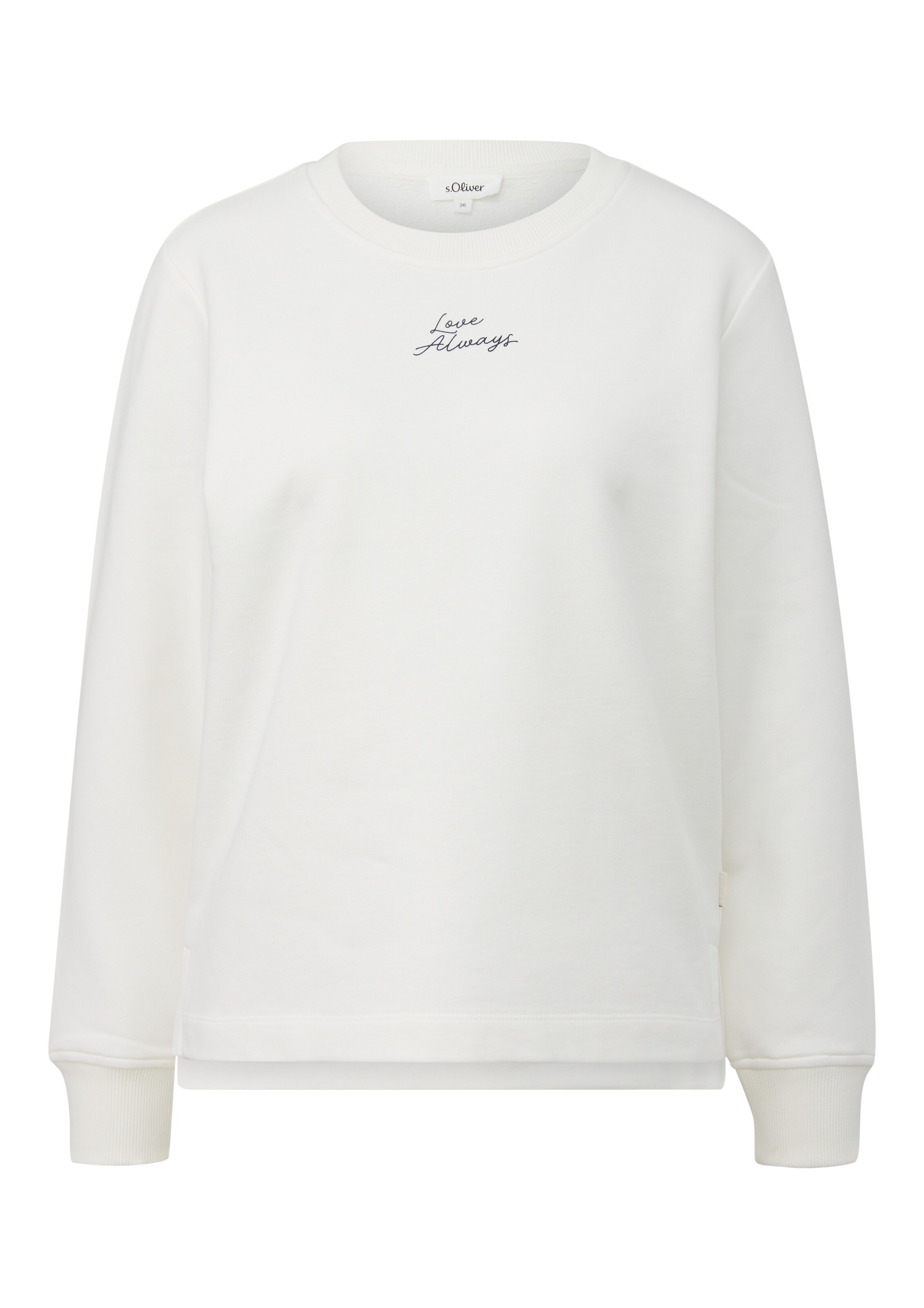 Sweat-shirt s.Oliver en beige : devant