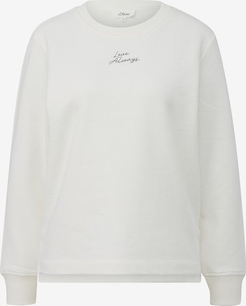 s.Oliver Sweatshirt in Beige: Vorderseite