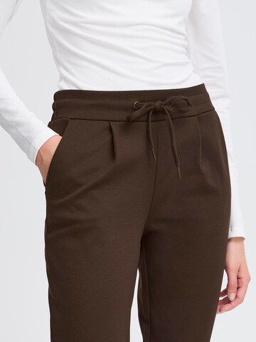 Effilé Pantalon à pince 'ICHKate' ICHI en marron