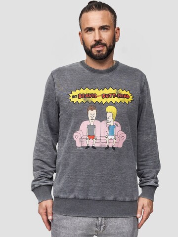 Recovered Sweatshirt 'Beaves and Butthead' in Grey: front