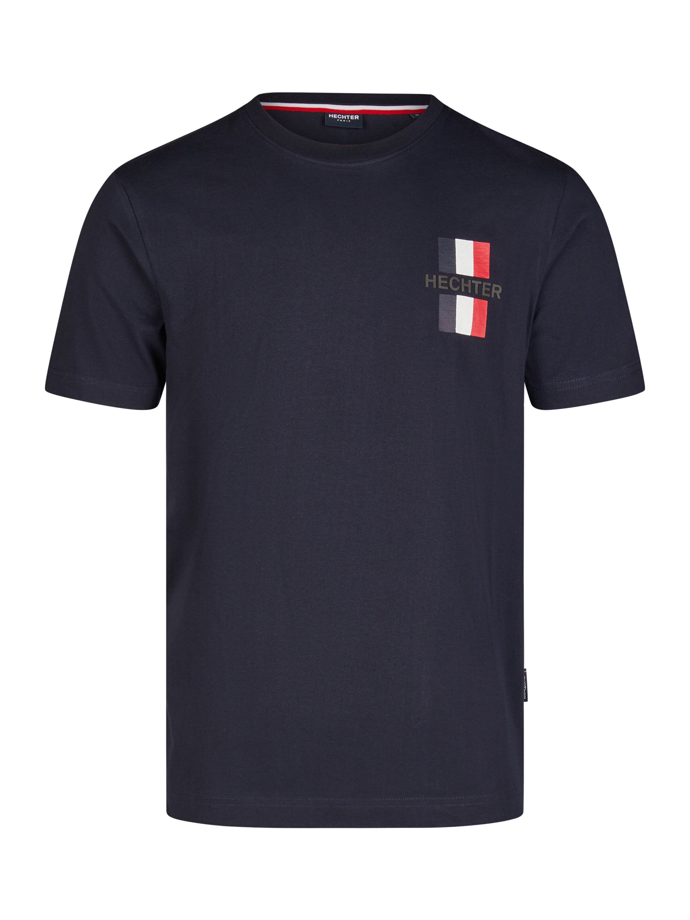 T-Shirt HECHTER PARIS en bleu : devant