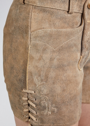 SPIETH & WENSKY Slimfit Klederdracht broek 'Barbie' in Beige