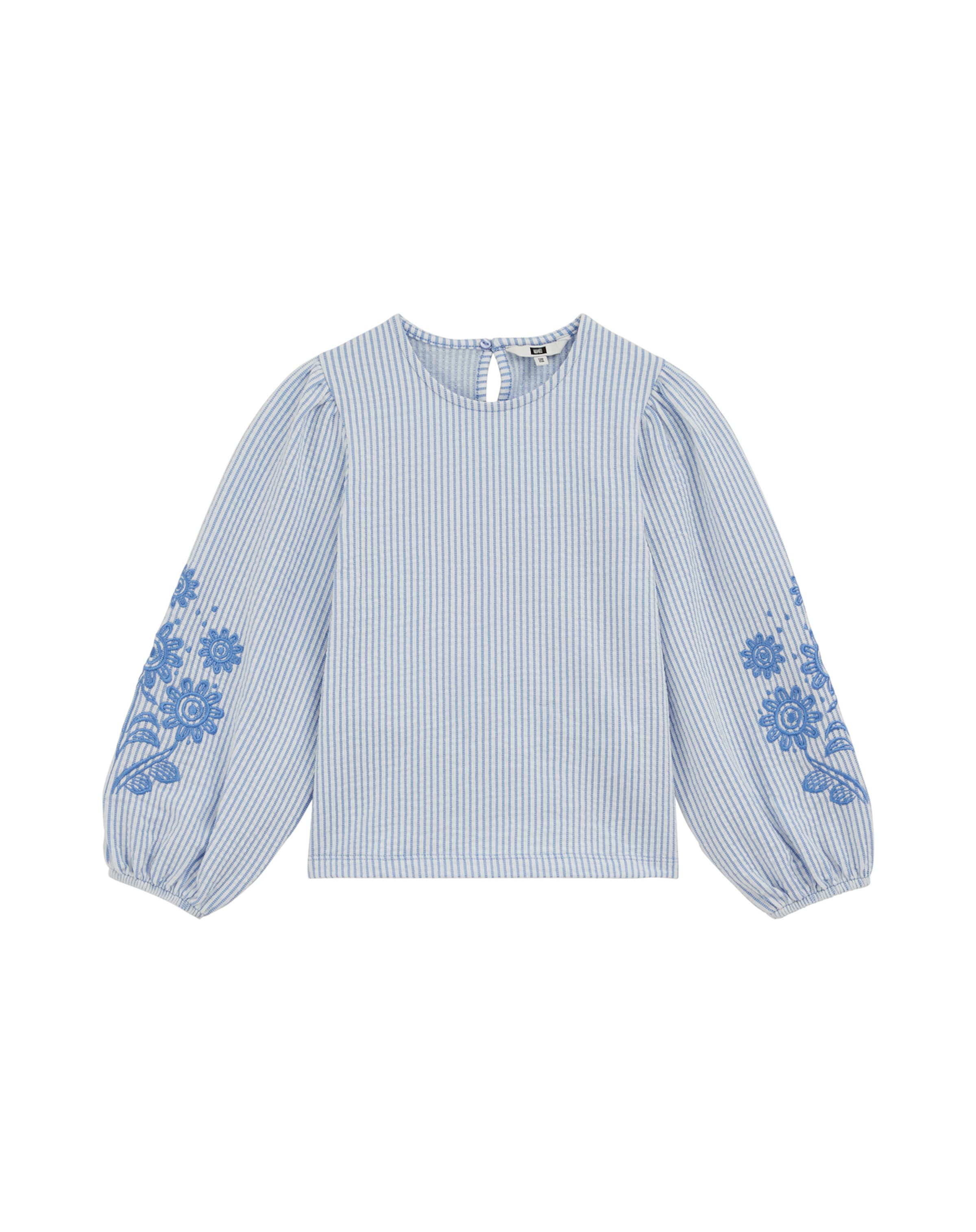 Bluză de la WE Fashion pe albastru: față