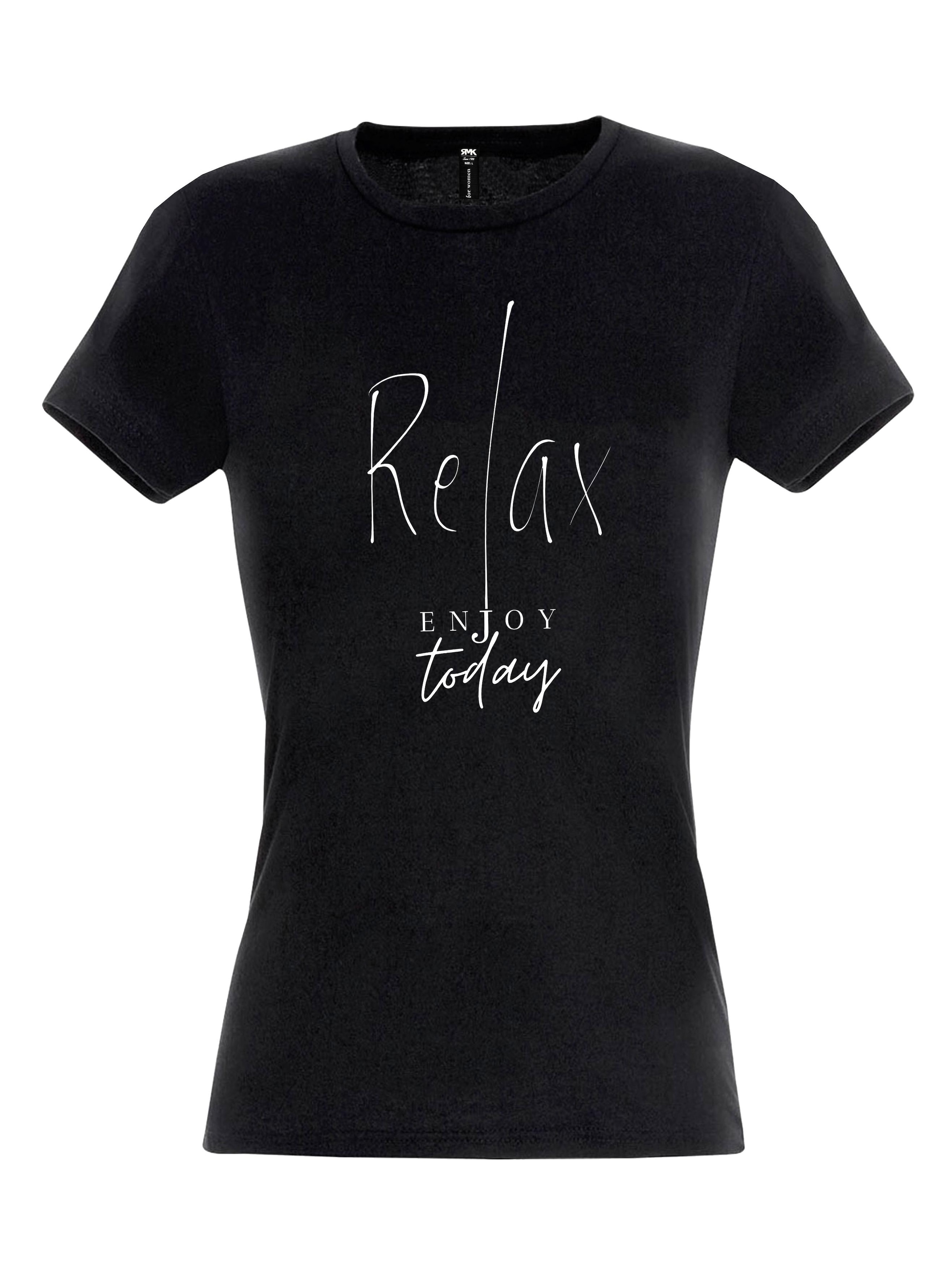 RMK Shirt 'Relax'‌‌‌‌‌ in Schwarz: Vorderseite