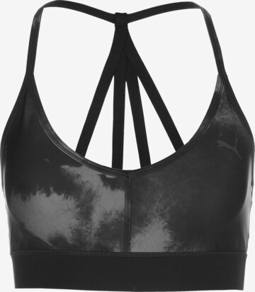 PUMA Bustier Sport bh 'Risk Taker' in Zwart: voorkant