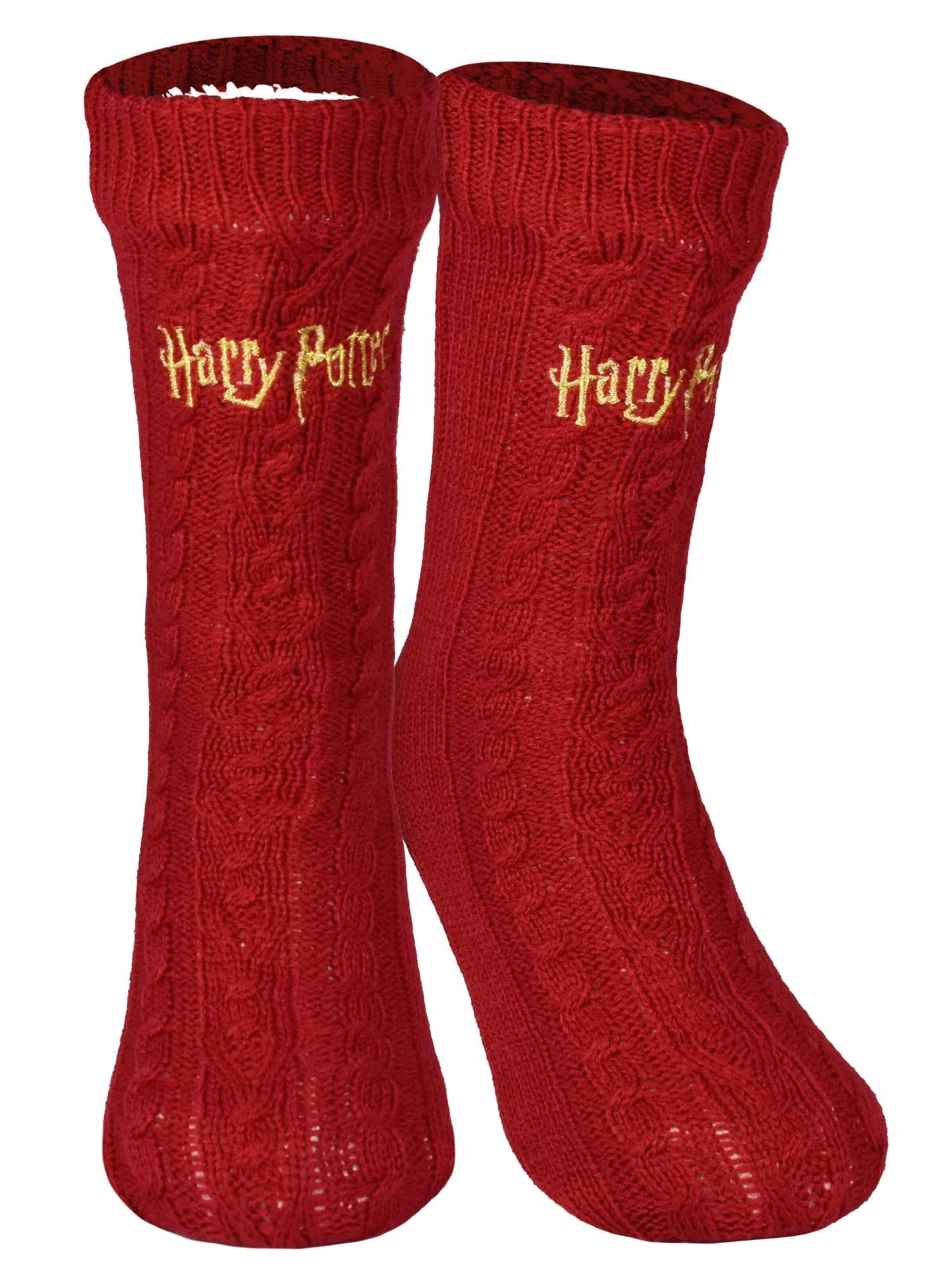 Harry Potter Socken 'Hüttensocken'‌‌‌‌‌‌ in Rot: Vorderseite
