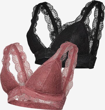 Triangolo Reggiseno da allattamento 'SENIA' di MAMALICIOUS in lilla: frontale