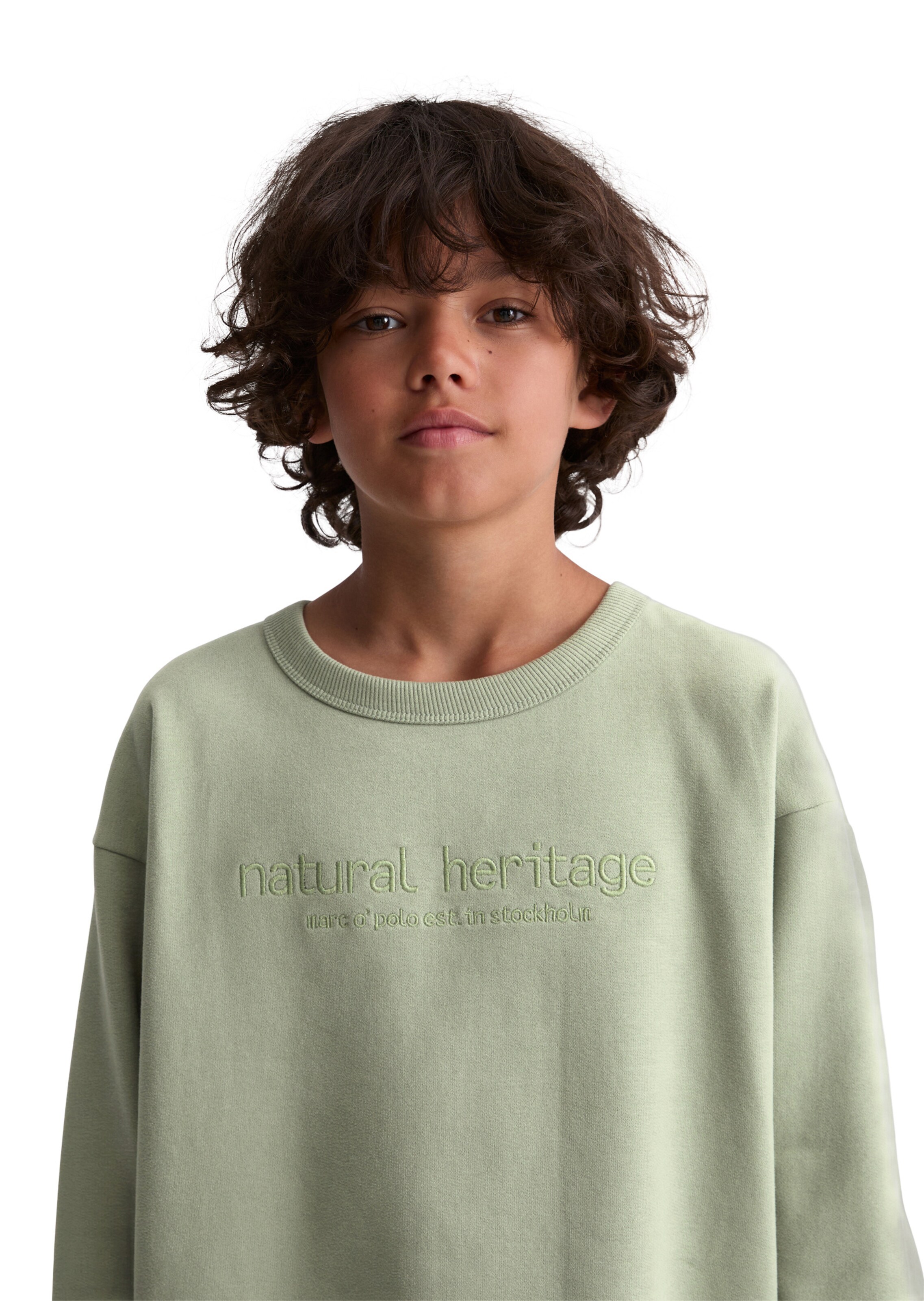 Marc O'Polo Sweatshirt in Grün