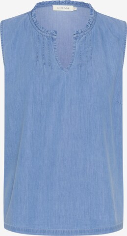 Cream Blouse 'Vanni' in Blue: front