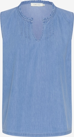 Cream Blouse 'Vanni' in Blue: front