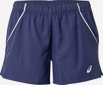 ASICS Sportovní kalhoty – modrá: přední strana