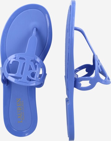 Lauren Ralph Lauren T-bar sandals 'AUDRIE' in Blue