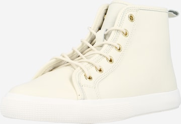 Baskets hautes 'JINGER' Lauren Ralph Lauren en beige : devant