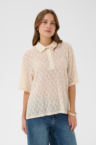 CULTURE Bluse 'Kine' i beige: forside