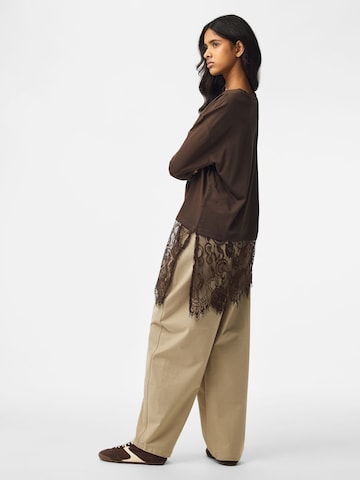 PIECES Shirt 'PCMave' in Brown