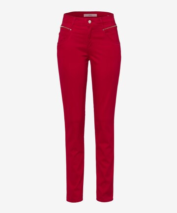 Coupe slim Pantalon 'SHAKIRA' BRAX en rouge : devant