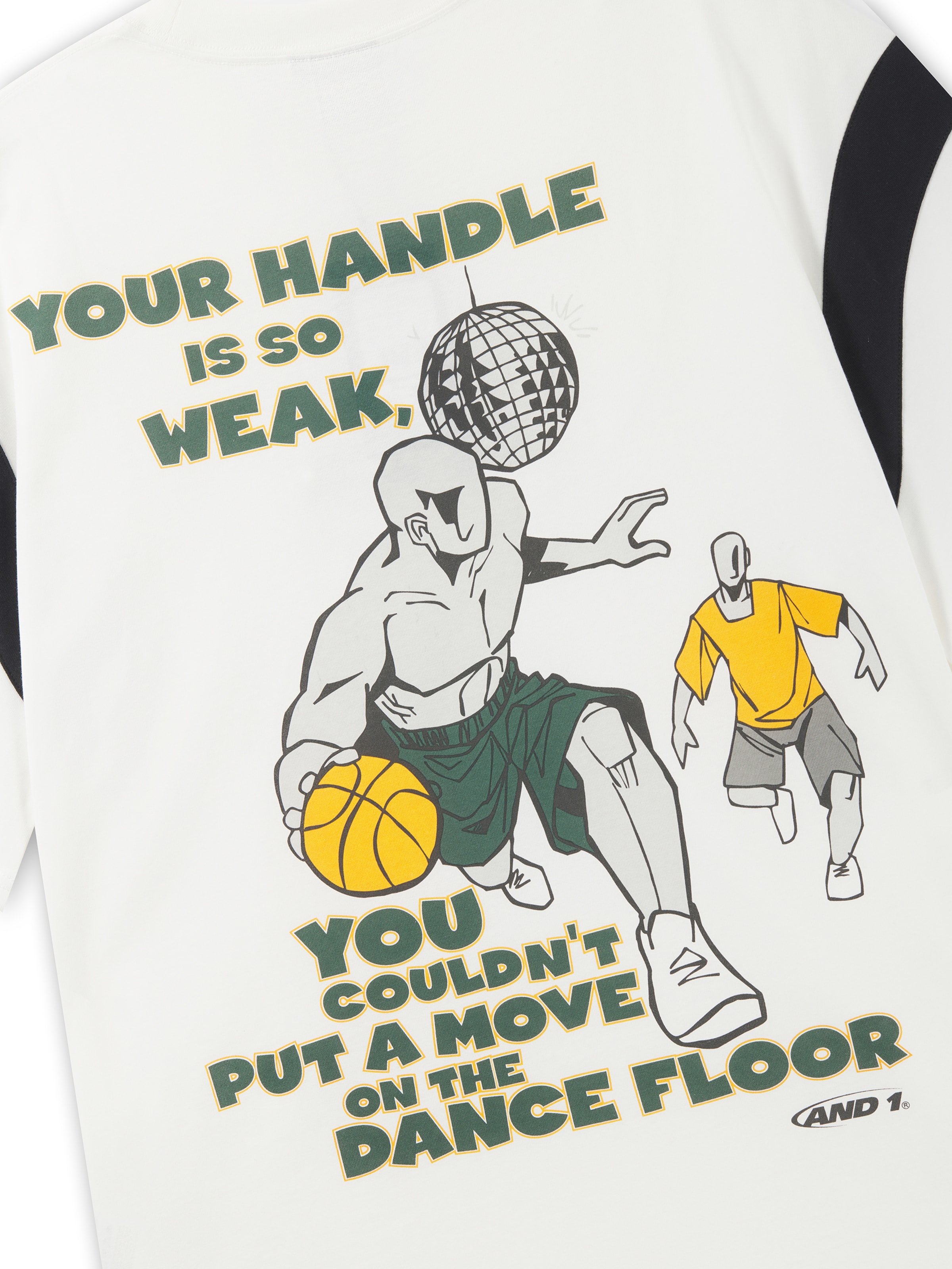 T-shirt 'Dancefloor' AND1 en blanc
