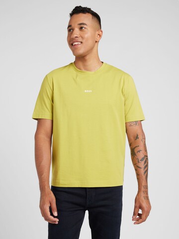 T-Shirt 'TChup' BOSS en vert : devant