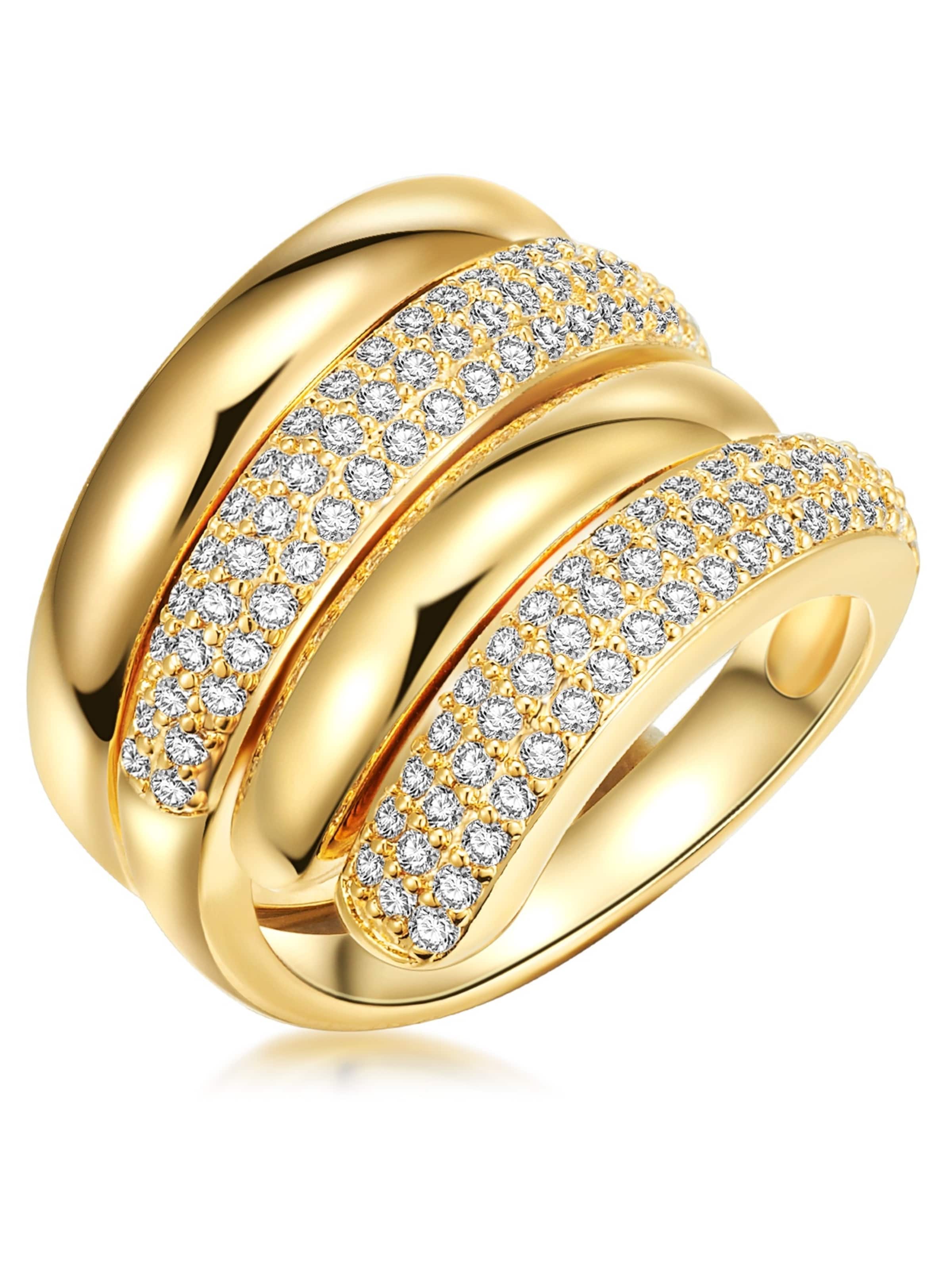 Lulu & Jane Ring in Gold: front