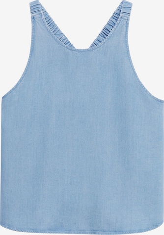 MANGO Top 'Vienna' in Blauw: voorkant