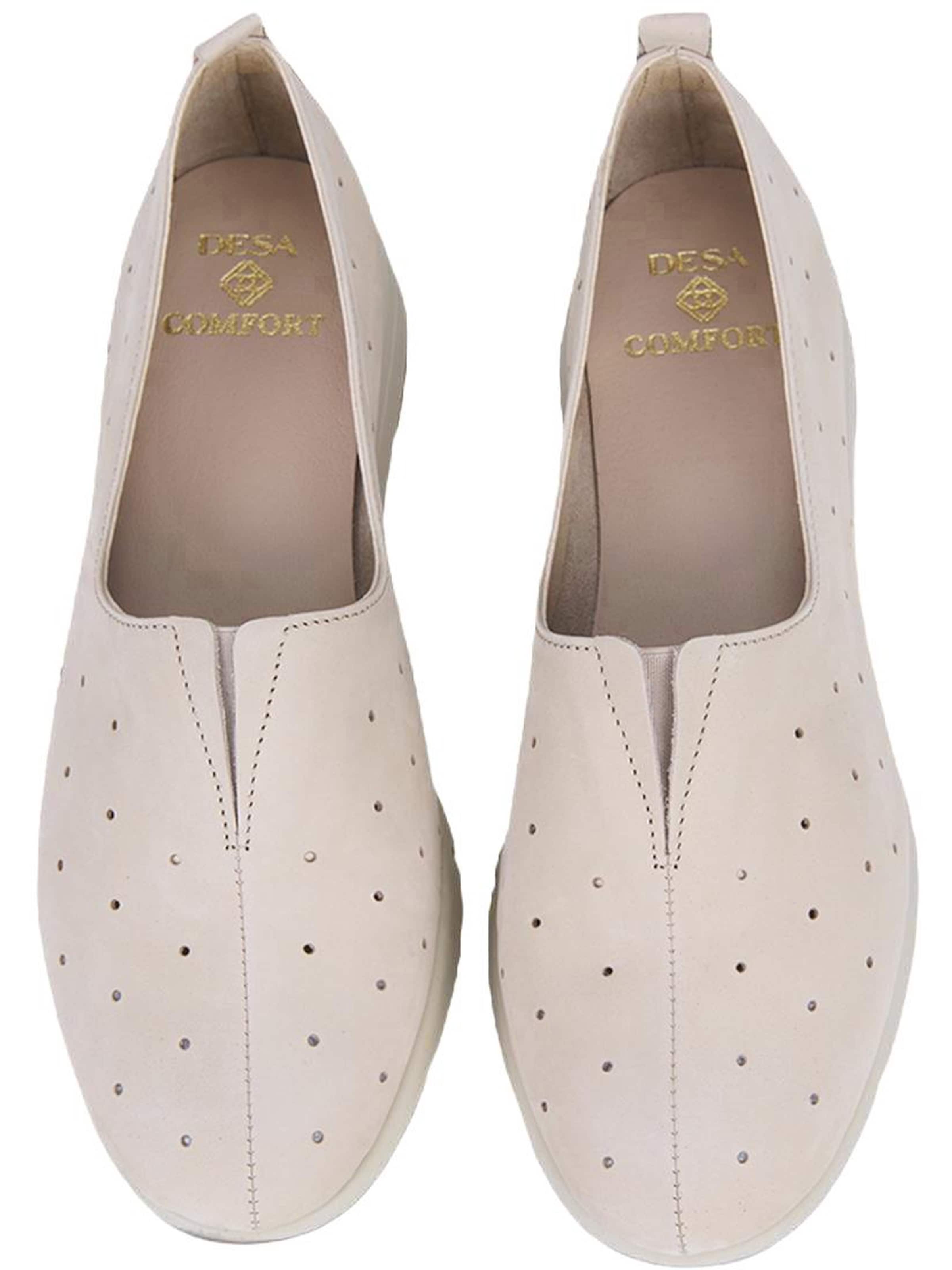 Desa - Zapatos bajos 'DESA Damen DesaComfort Nubukleder Alltagsschuhe' en beige