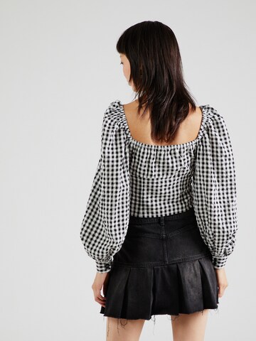 Monki Blouse in Black