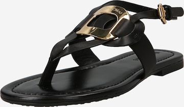See by Chloé T-Bar Sandals 'CHANY' in Black: front