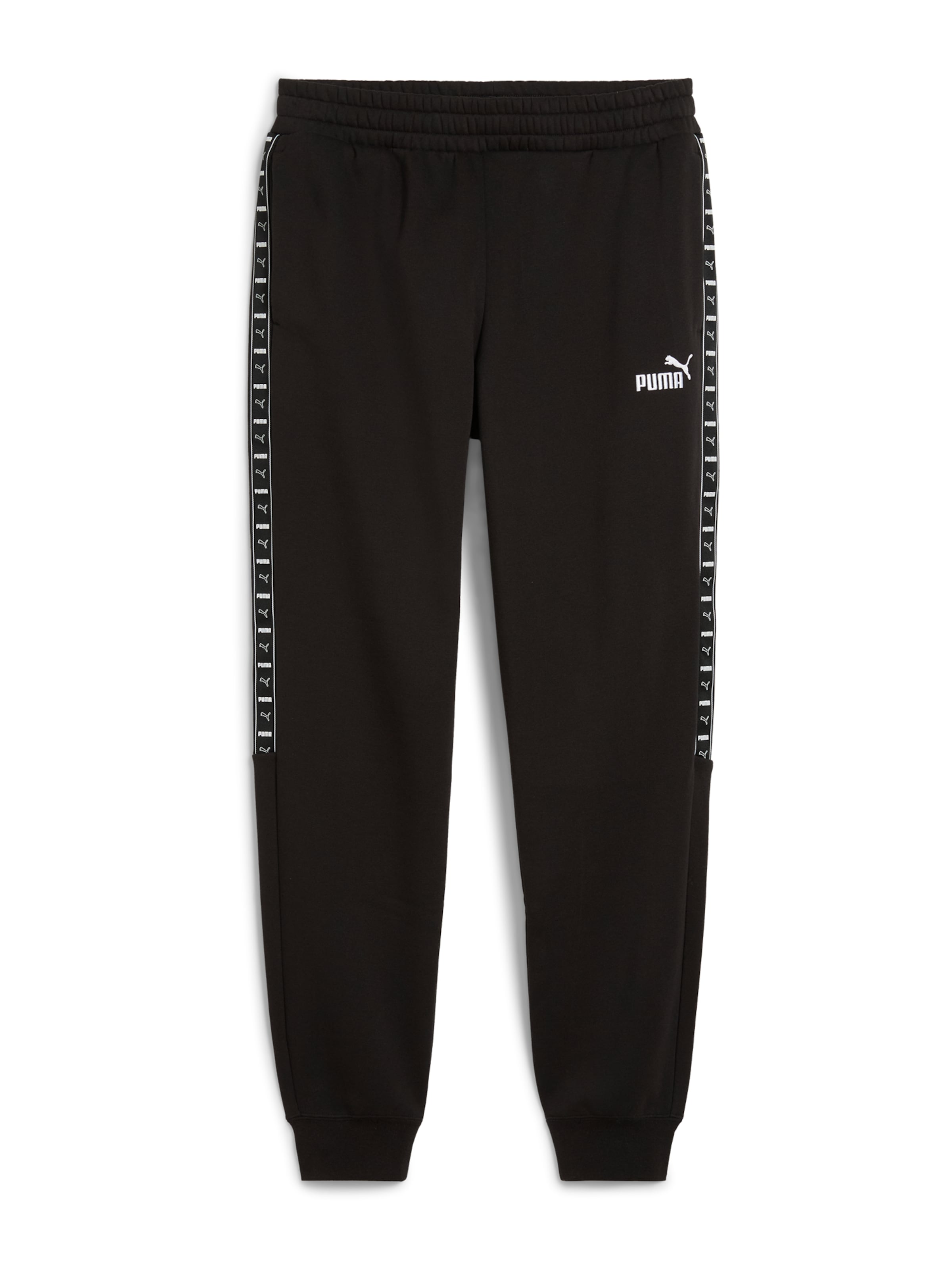 PUMA Slimfit Urheiluhousut 'ESS' värissä musta: etupuoli