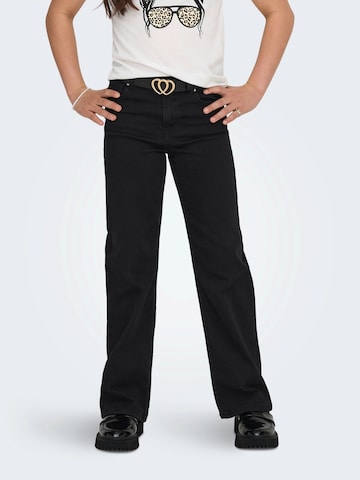 ONLY GIRLS Wide leg Jeans in Black: front