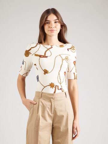 Lauren Ralph Lauren Tričko 'JUDY' – béžová: přední strana