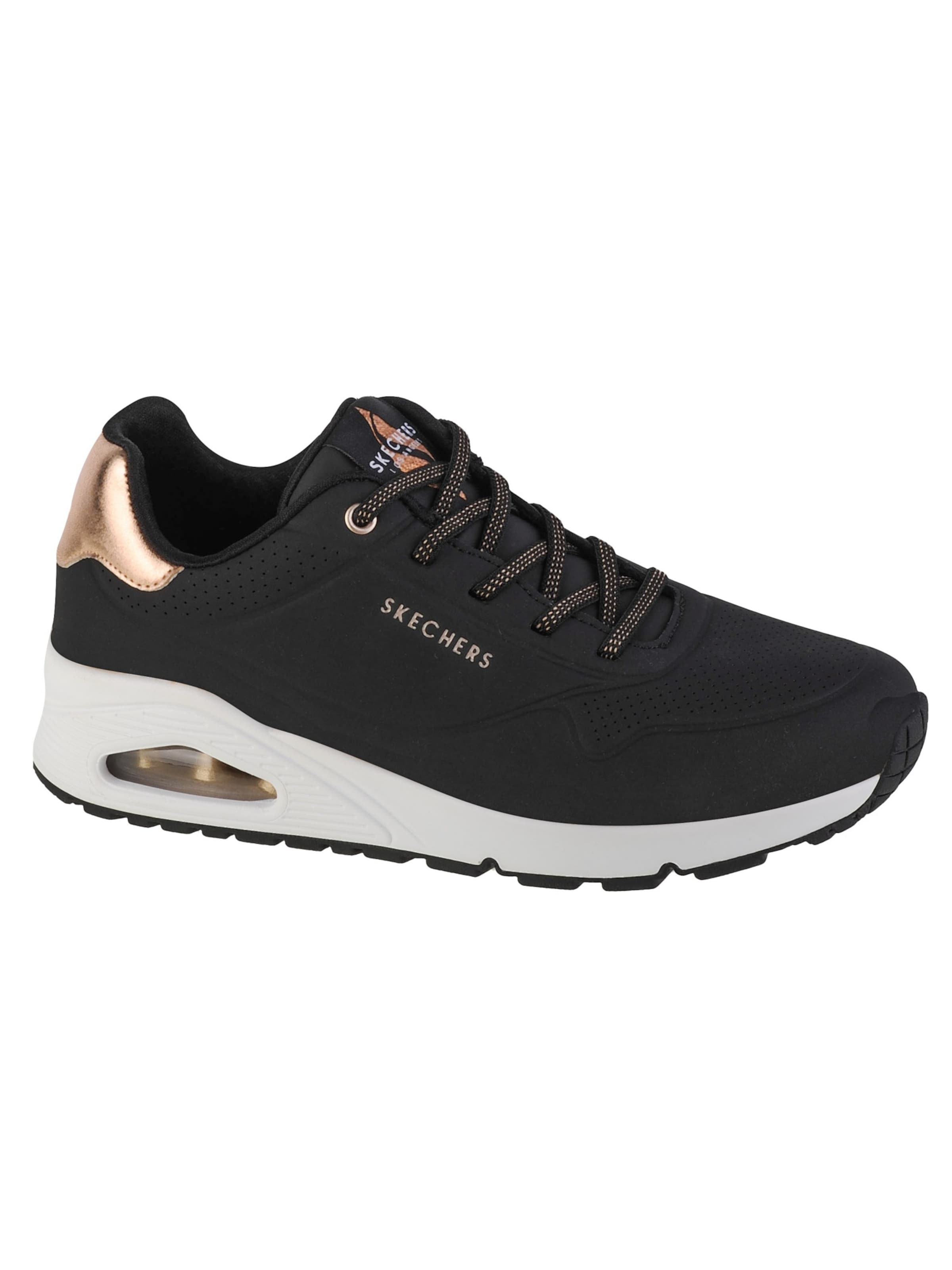 Baskets basses 'Skechers Uno-Shimmer Away' SKECHERS en noir : devant