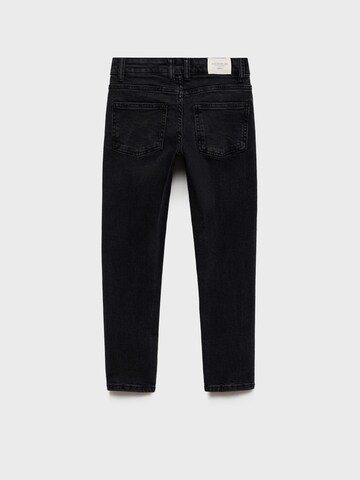 MANGO KIDS Slimfit Kavbojke | črna barva