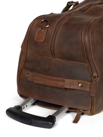Howard London Trolley 'Duffel Trolley Bag Scott' in Brown