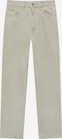 Pull&Bear Loose fit Jeans in Beige: front