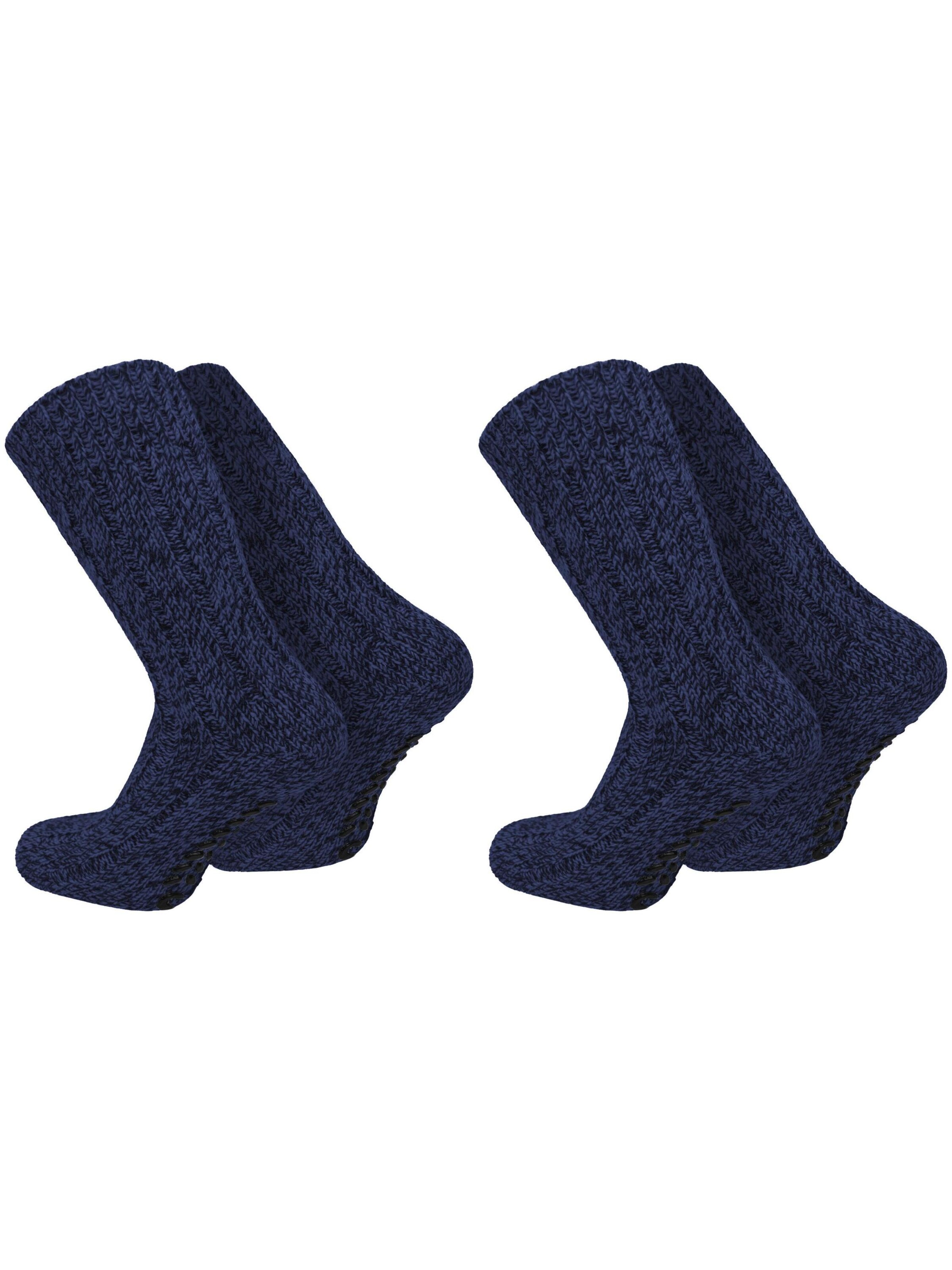 Chaussettes normani en bleu : devant