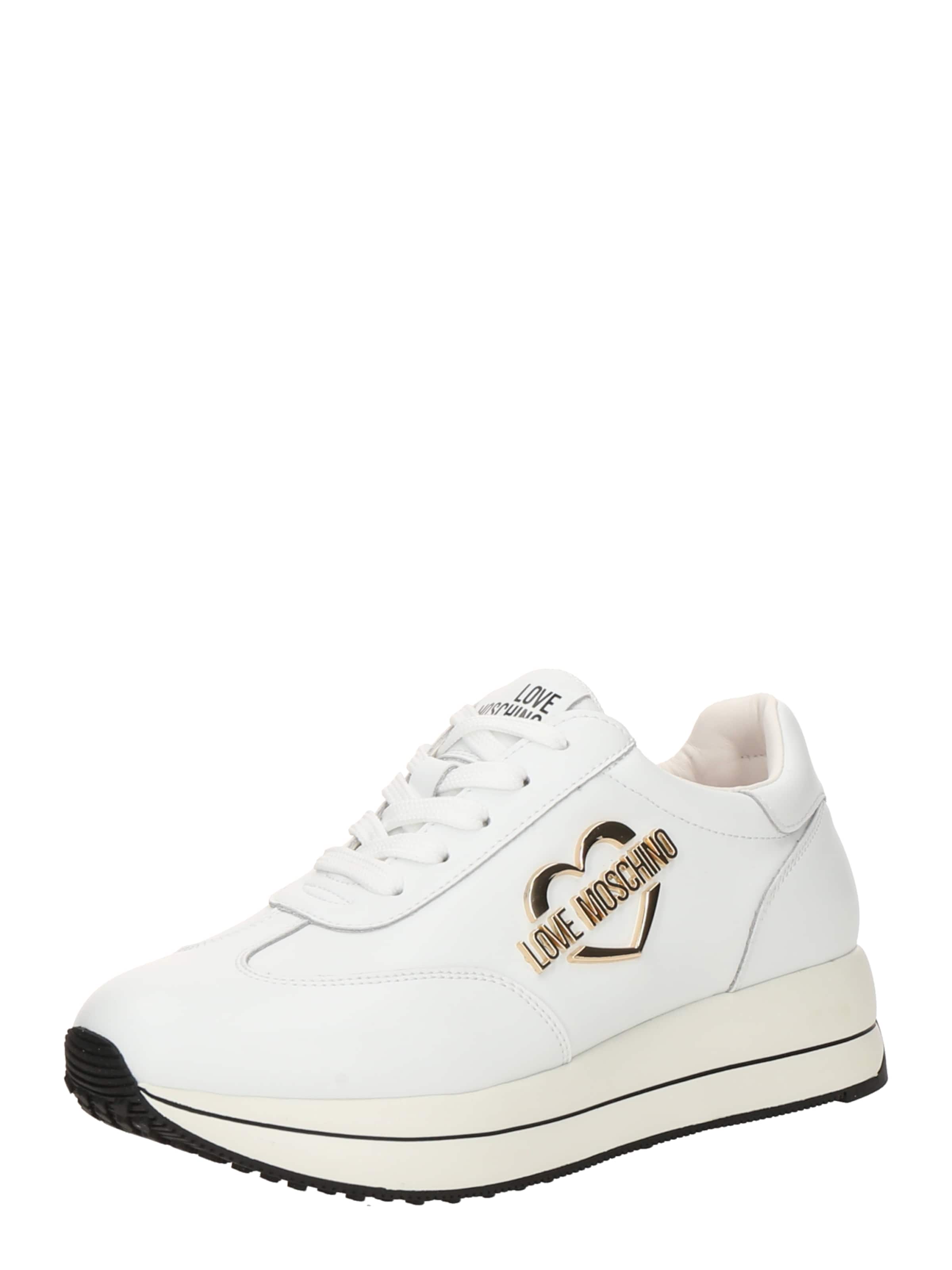 Love Moschino Trampki niskie w kolorze biały: przód